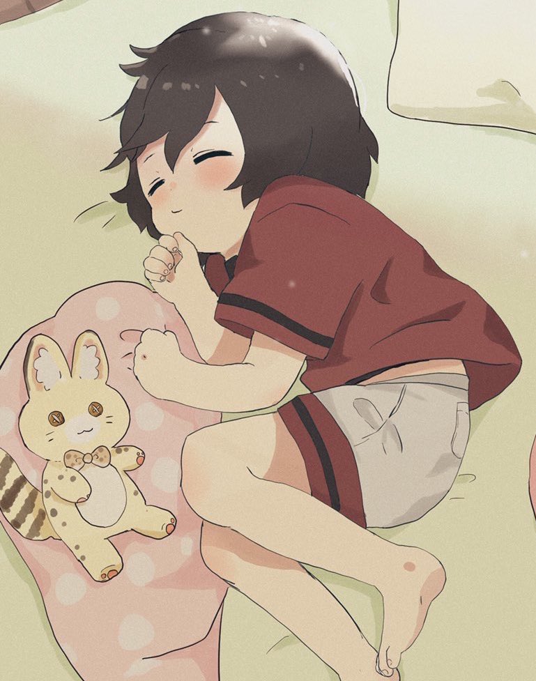 serval and kaban (kemono friends) drawn by yodaka_miy