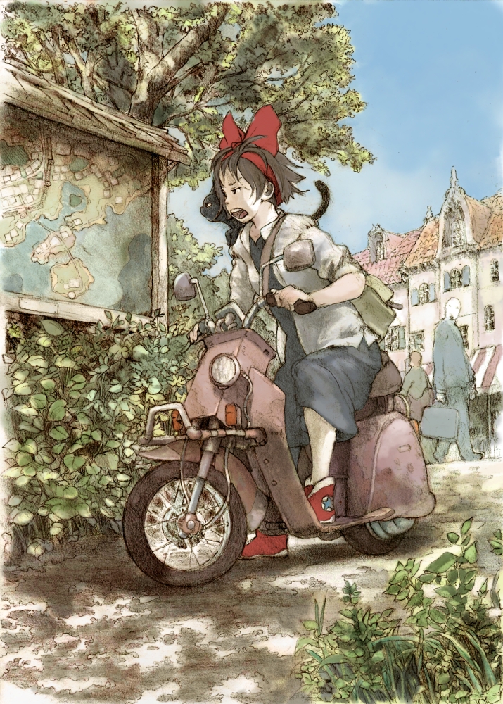 kiki and jiji (majo no takkyuubin) drawn by loogy