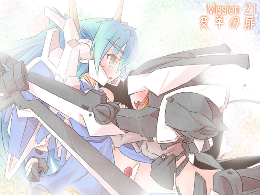 00 raiser and susanoo (gundam and 1 more) drawn by naik
