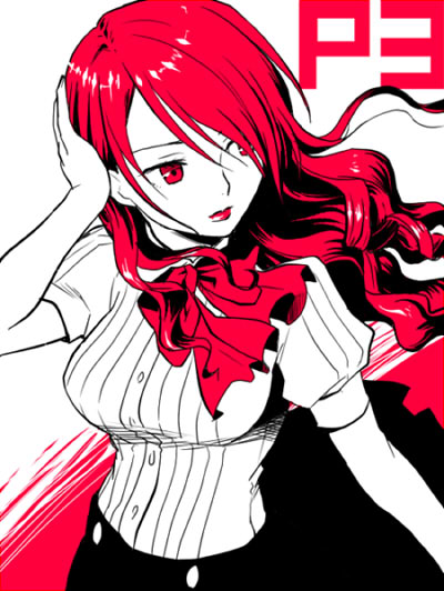 kirijou mitsuru (persona and 1 more) drawn by jagaimo_(rokke)