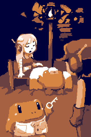 curly brace, quote, dr. gero, and nurse hasumi (cave story) drawn by amaya_daisuke