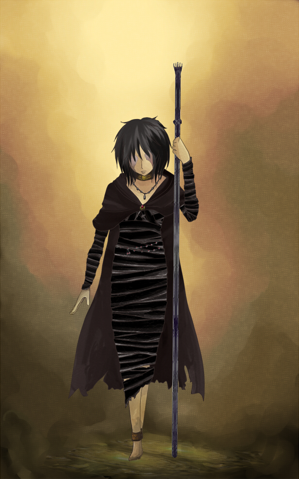maiden in black (demon's souls) drawn by kugara_(rakuga)