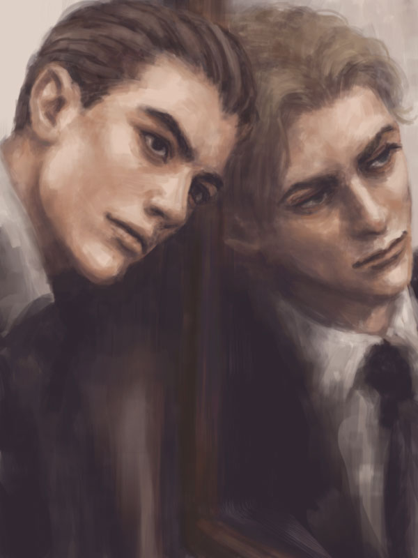 kira yoshikage and kawajiri kosaku (jojo no kimyou na bouken and 1 more) drawn by pekanpeka
