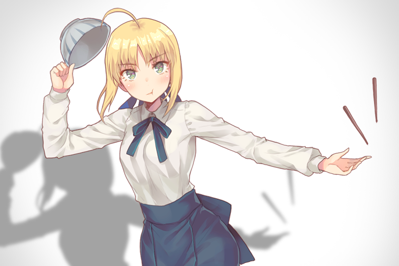 artoria pendragon and saber (fate and 1 more) drawn by g.t