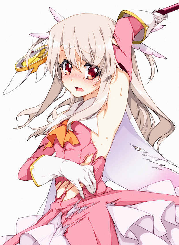 illyasviel von einzbern, prisma illya, and magical ruby (fate and 1 more) drawn by saipaco