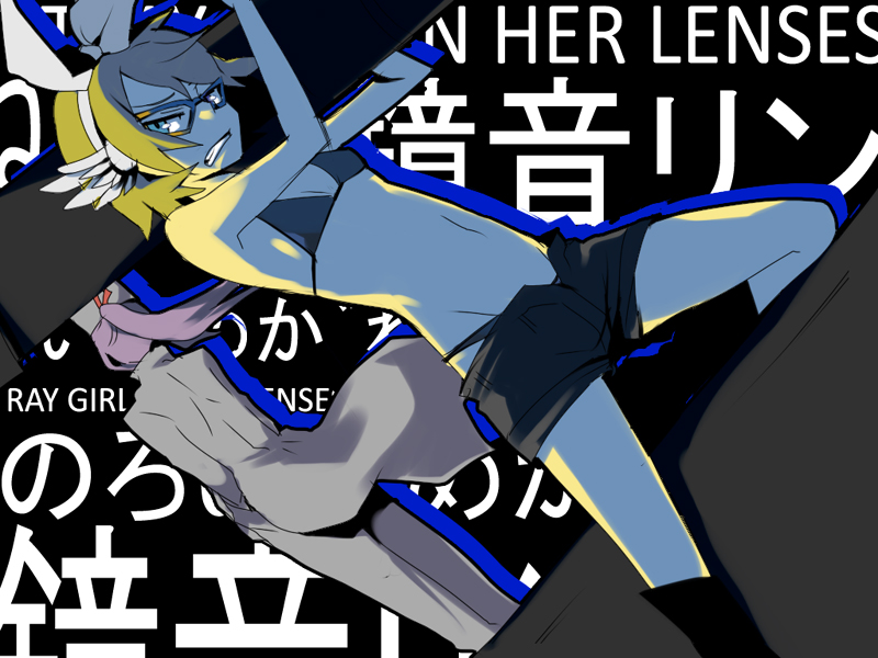 kagamine rin and kamui gakupo (vocaloid and 1 more) drawn by kl_(dgzonbi)