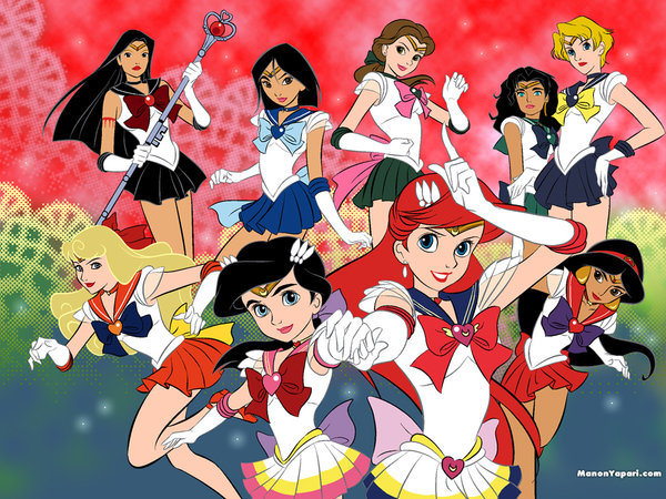 sailor moon, sailor mercury, sailor venus, sailor mars, sailor jupiter, and 19 more (bishoujo senshi sailor moon and 10 more) drawn by manon_yapari