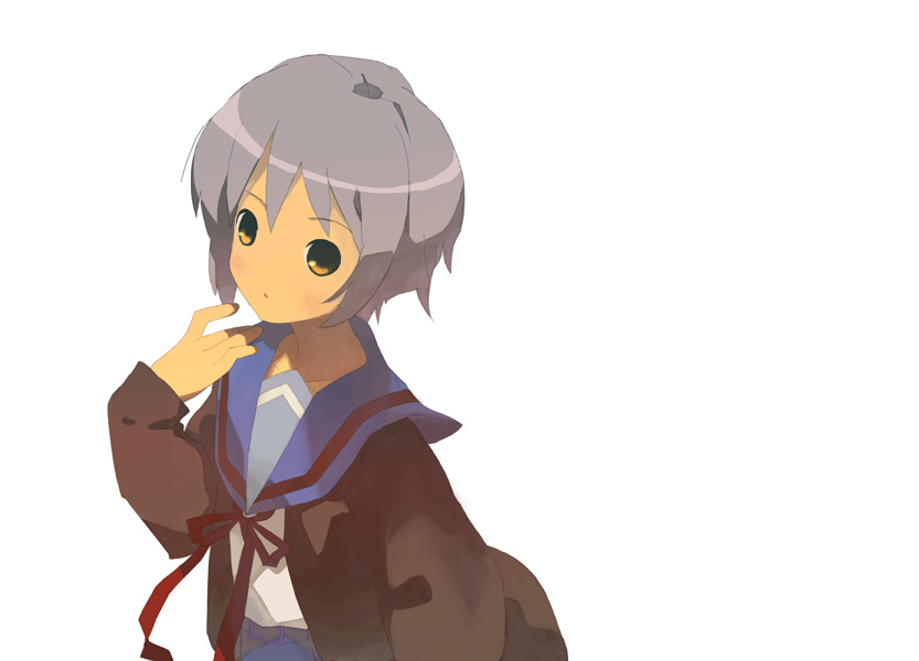nagato yuki (suzumiya haruhi no yuuutsu) drawn by shirohanamame_taichou