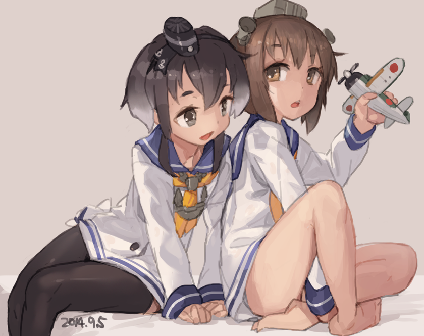 yukikaze and tokitsukaze (kantai collection) drawn by toro_(konirio)
