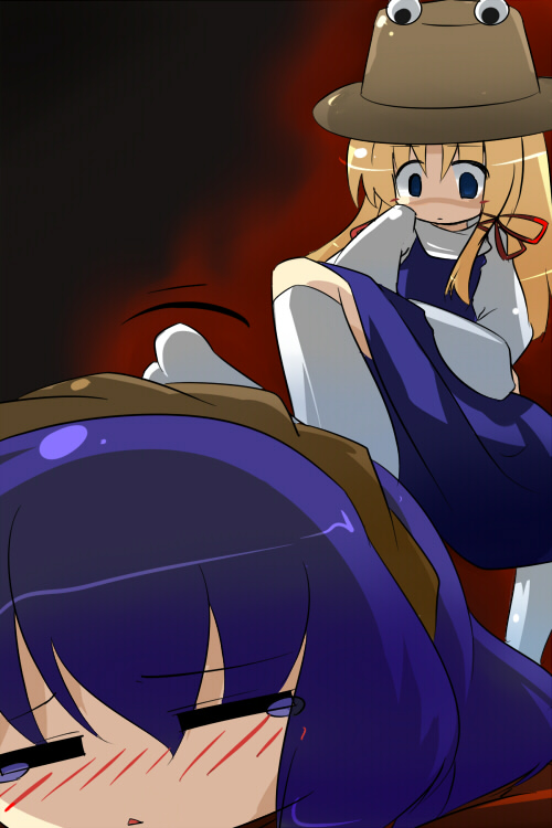 moriya suwako and yasaka kanako (touhou) drawn by oka_(bananashoe)