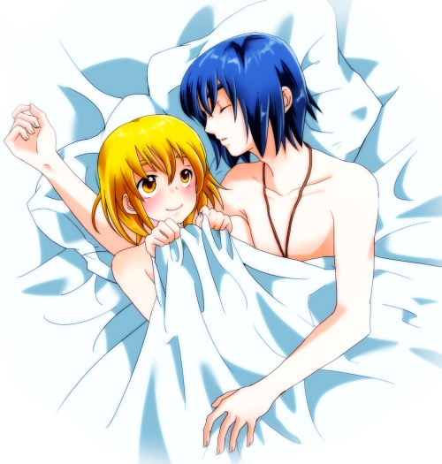 cagalli yula athha and athrun zala (gundam and 1 more) drawn by maccha_(jam513)