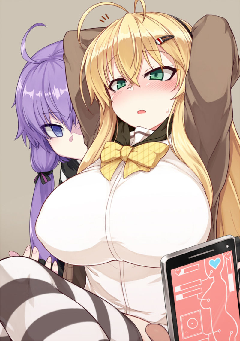 yuzuki yukari and tsurumaki maki (vocaloid and 1 more) drawn by null_(nyanpyoun)