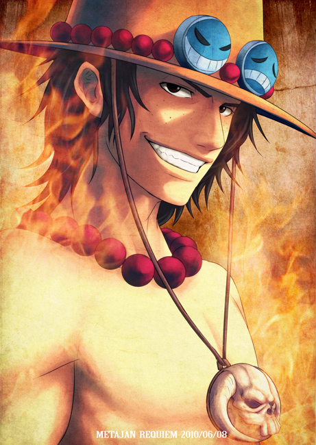 portgas d. ace (one piece) drawn by k-suwabe