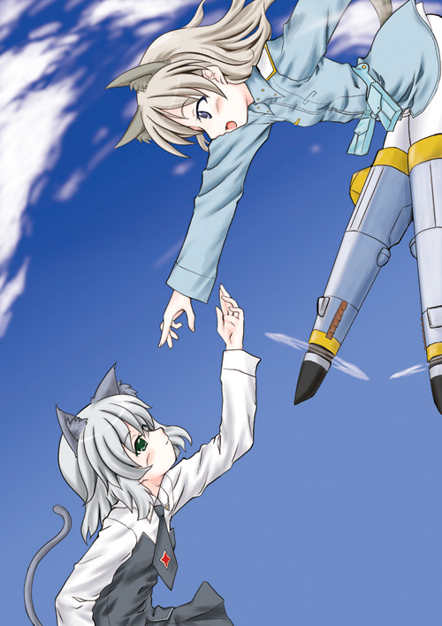 sanya v. litvyak and eila ilmatar juutilainen (world witches series and 1 more) drawn by jinmaryu
