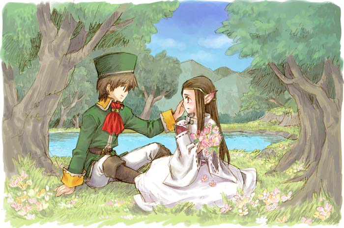 xia and eltrio (dragon quest and 1 more) drawn by saikachi_(ogre_tree)