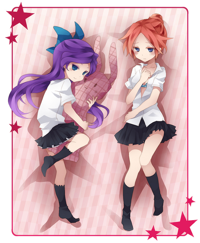 kurione yuki and barazono hana (inazuma eleven) drawn by kotoko_(oxxxo)