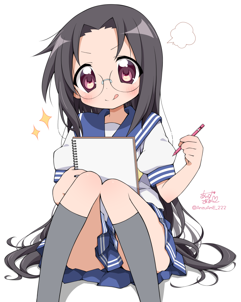 tamura hiyori (lucky star) drawn by anzu_ame