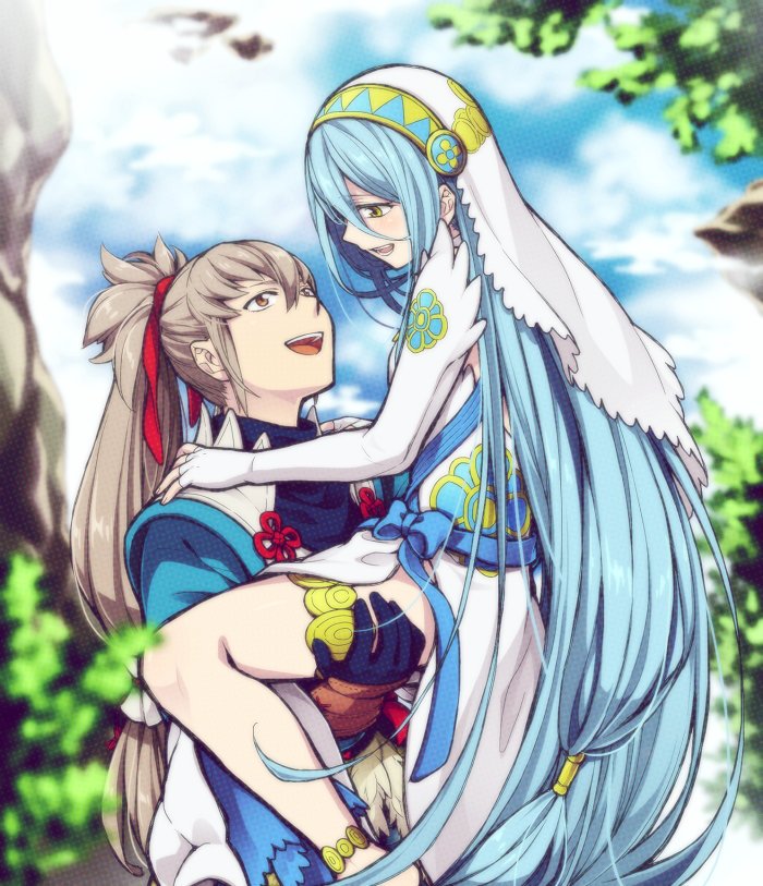 azura and takumi (fire emblem and 1 more) drawn by hiyori_(rindou66)