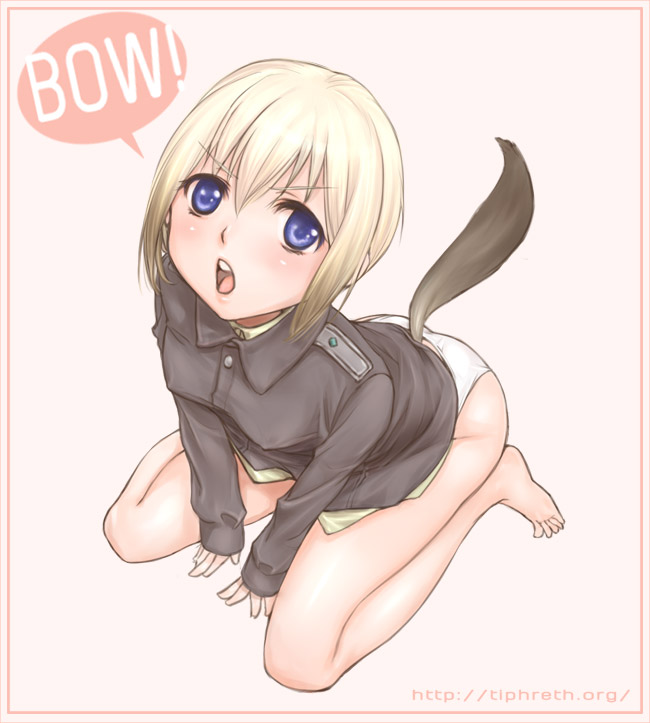 erica hartmann (world witches series and 1 more) drawn by kanda_aya