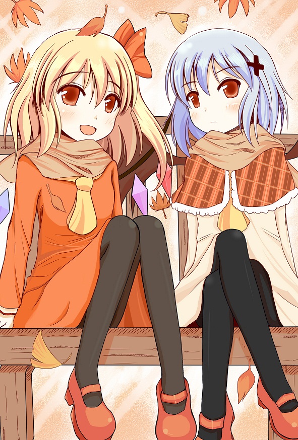 remilia scarlet and flandre scarlet (touhou) drawn by chiyono