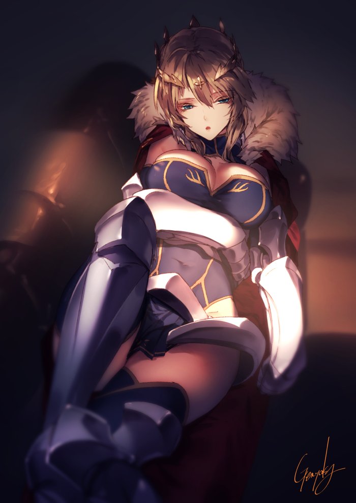 artoria pendragon (fate and 1 more) drawn by genyaky