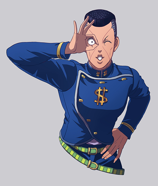 nijimura okuyasu (jojo no kimyou na bouken and 1 more) drawn by lanxjourney