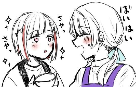 murano sayaka and yugiri tsuzuri (love live! and 1 more) drawn by namazakana_kuenai