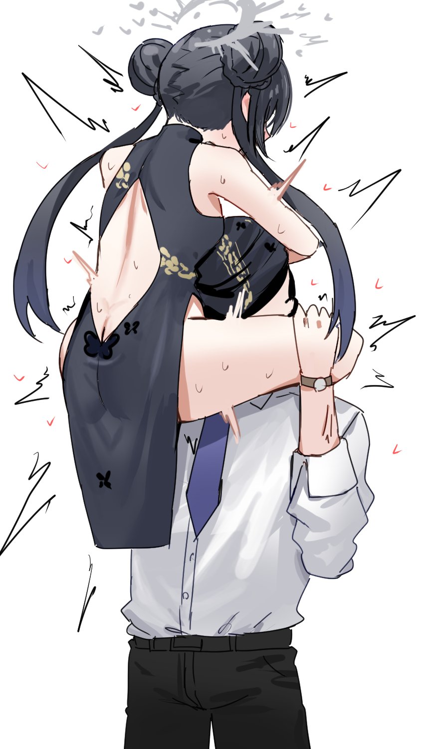 sensei and kisaki (blue archive) drawn by horn/wood