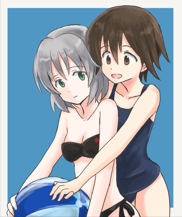 sanya v. litvyak and miyafuji yoshika (world witches series and 1 more) drawn by mutsu_(layergreen)