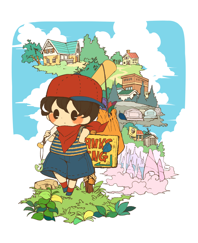 ninten (mother and 1 more) drawn by hitofutarai