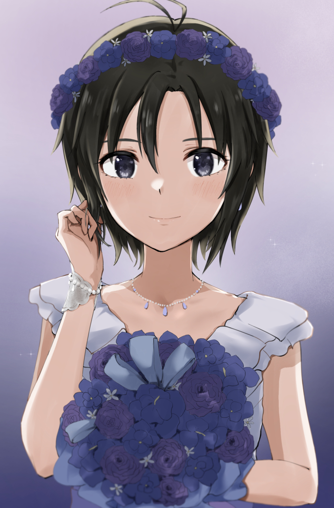 kikuchi makoto (idolmaster and 3 more) drawn by mogskg