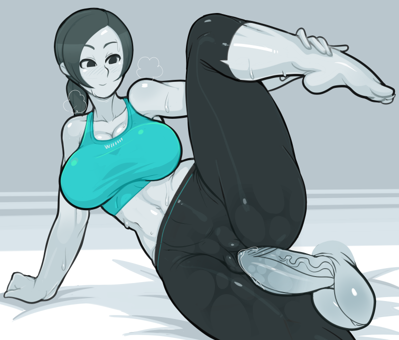 wii fit trainer (super smash bros. and 1 more) drawn by shioinu_kemushi