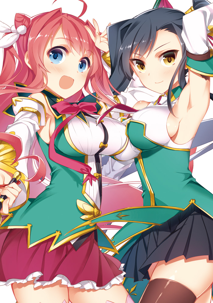 kan'u and ryuubi (koihime musou) drawn by kayou_(kayou-bi)