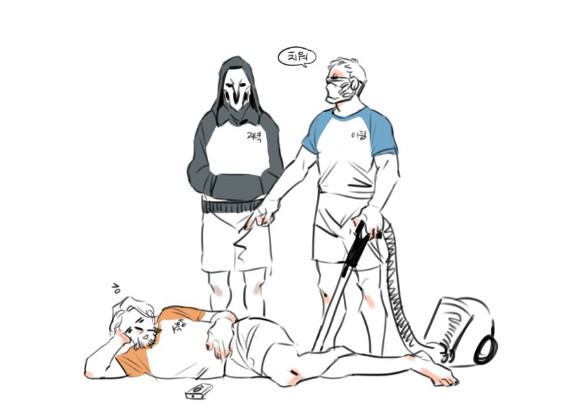 soldier: 76, reaper, and cassidy (overwatch and 1 more)