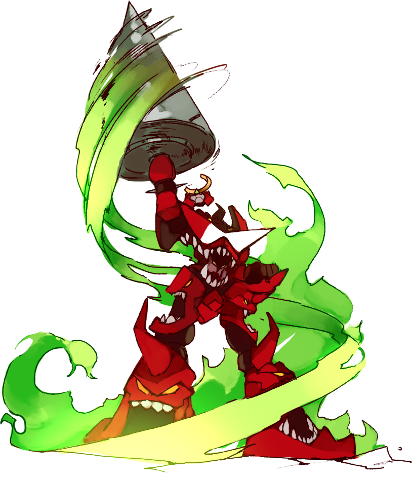 tengen toppa gurren-lagann (tengen toppa gurren lagann) drawn by rtil