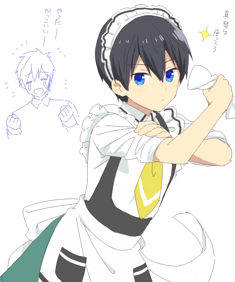 tachibana makoto, nanase haruka, and komiya chihiro (free! and 2 more) drawn by mo_(nmnme)
