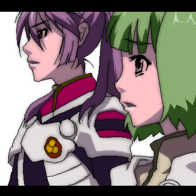 ranka lee and saotome alto (macross and 1 more) drawn by suzuki_sakanaya