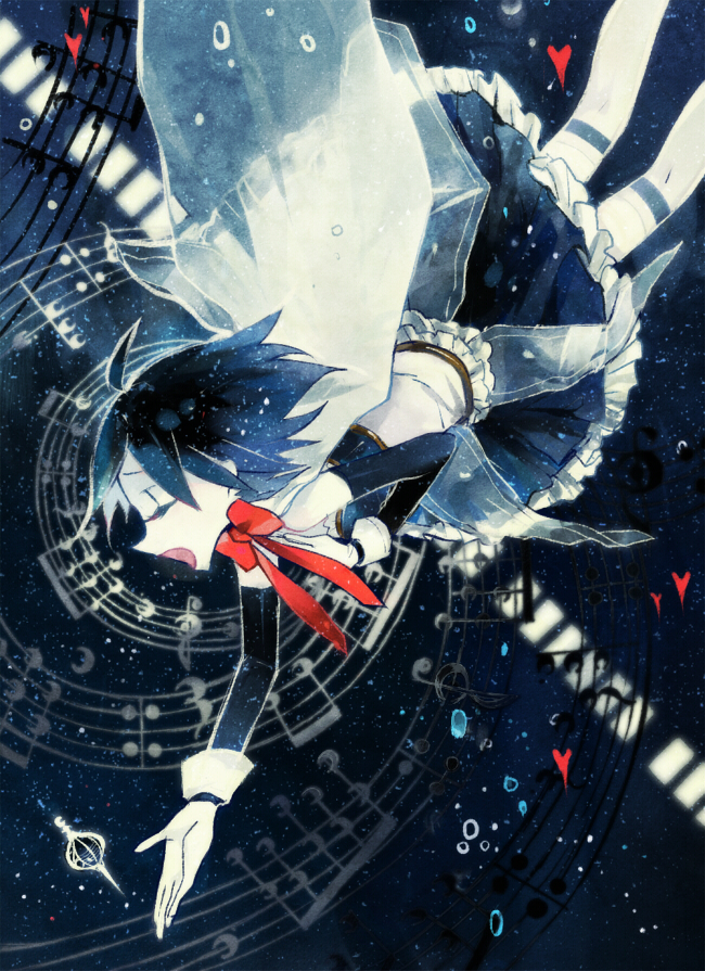 miki sayaka (mahou shoujo madoka magica) drawn by clea_(geee13)