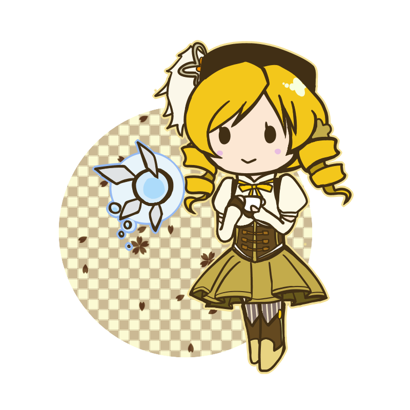 tomoe mami, navi, and mizuhashi kaori (mahou shoujo madoka magica and 2 more) drawn by rinmaru_(linmaru)