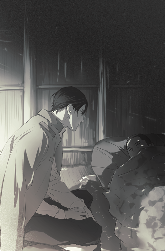 tsukishima hajime and koito otonoshin (golden kamuy) drawn by tr_(lauralauraluara)