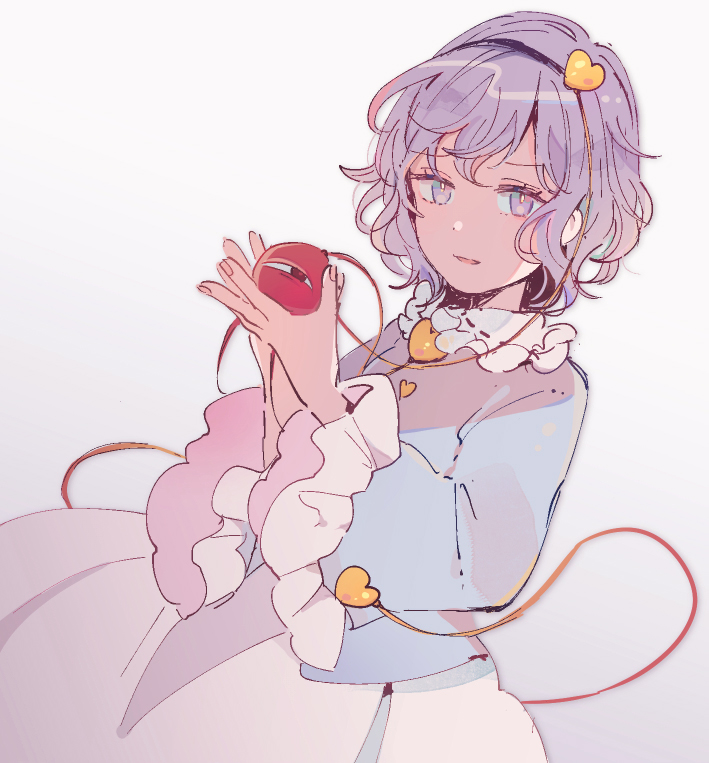 komeiji satori (touhou) drawn by mozukuzu_(manukedori)