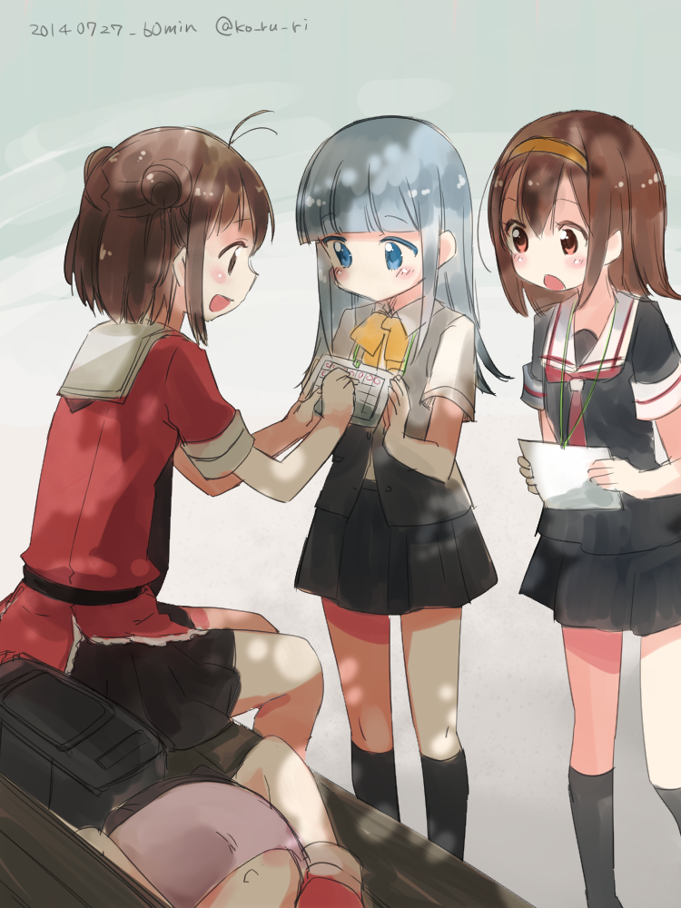 sendai, naka, shiratsuyu, and hatsukaze (kantai collection) drawn by koruri