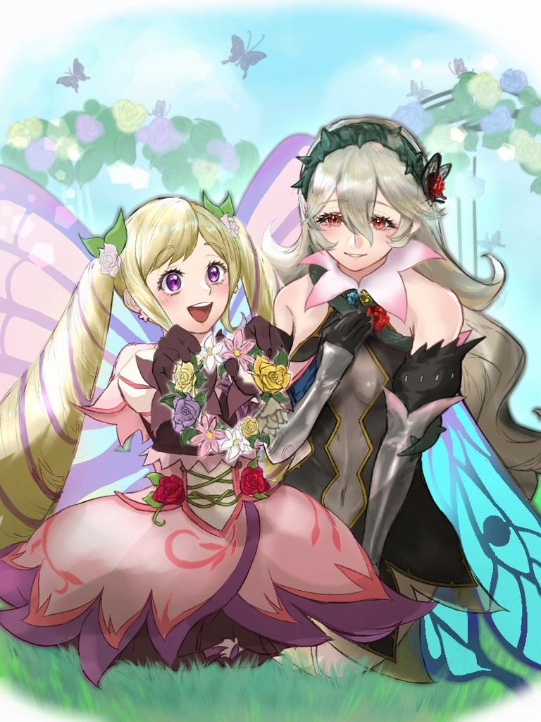 female corrin and elise (fire emblem and 2 more) drawn by iwtb5572