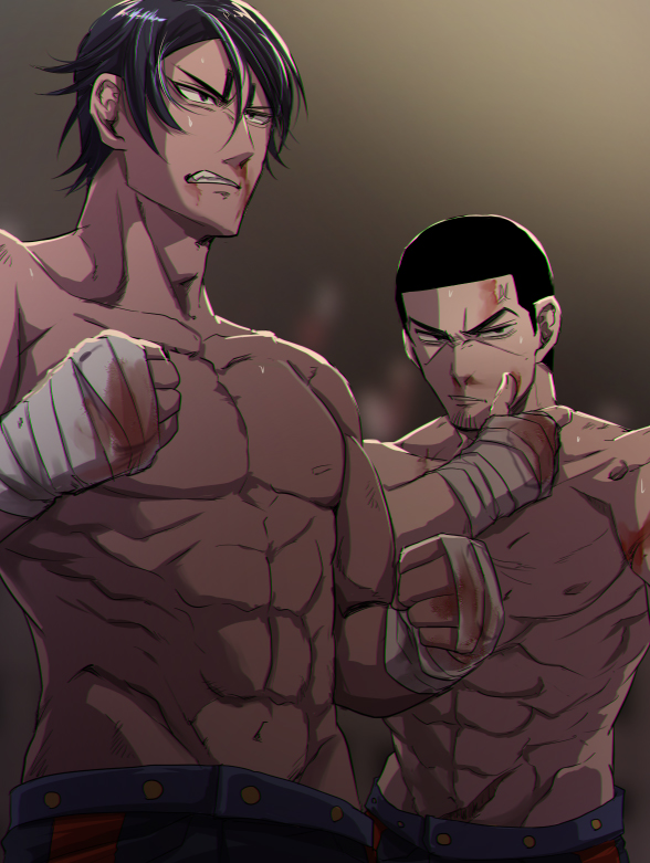 tsukishima hajime and koito otonoshin (golden kamuy) drawn by tsukkage