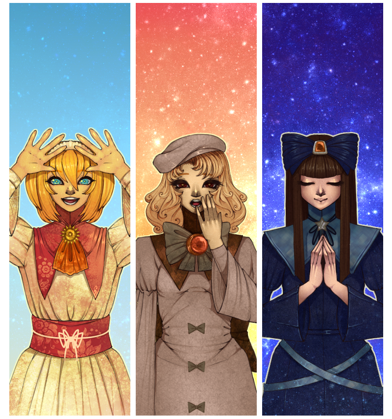 star sapphire, luna child, and sunny milk (touhou) drawn by dizmathik