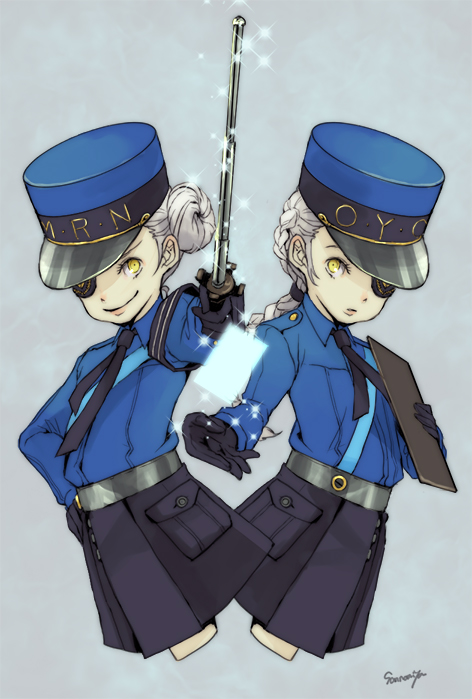 caroline and justine (persona and 1 more) drawn by sannomiya