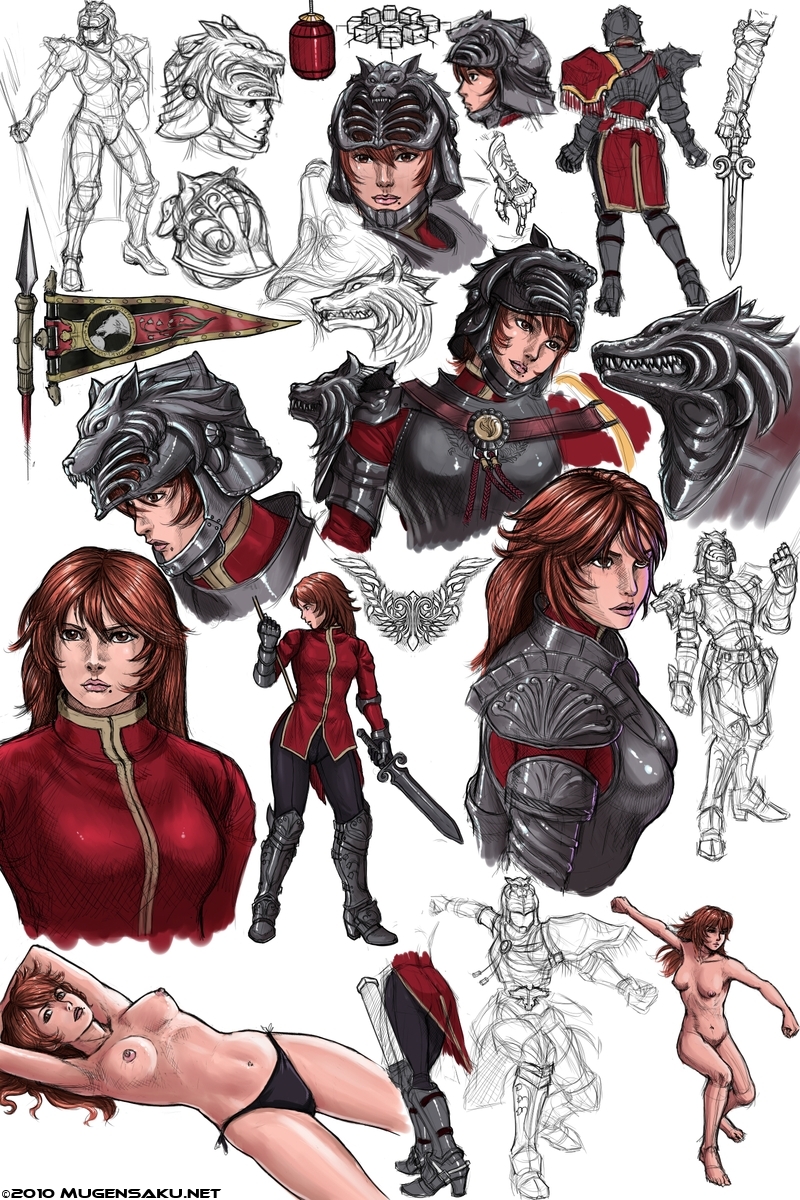 hildegard von krone (soulcalibur and 1 more) drawn by mugensaku