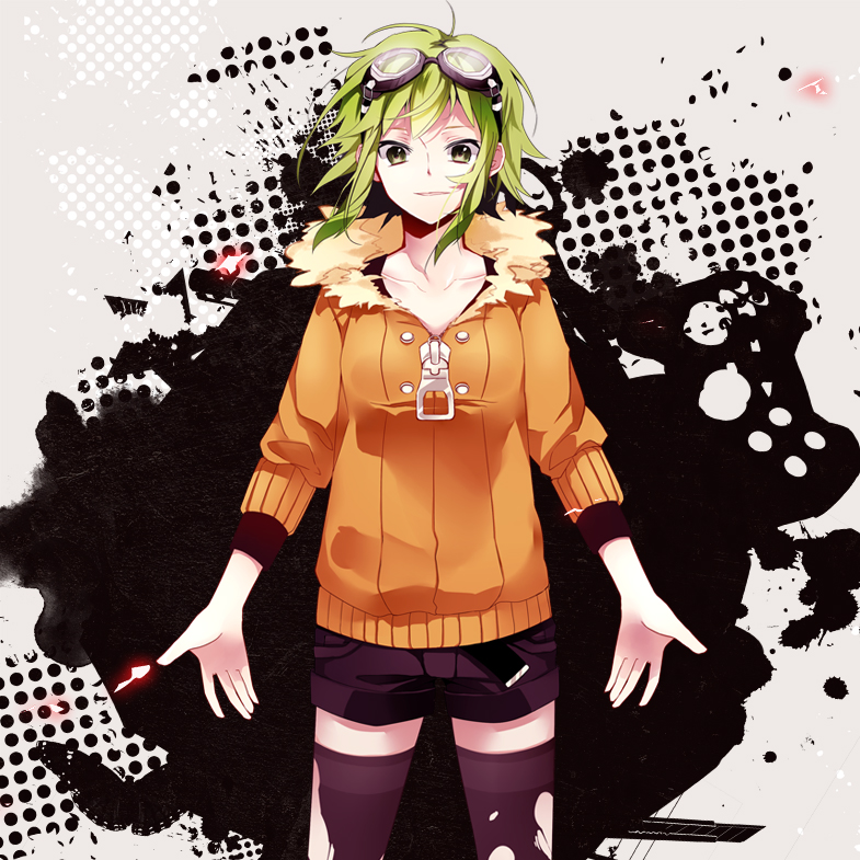 gumi (vocaloid and 1 more) drawn by hatsuko