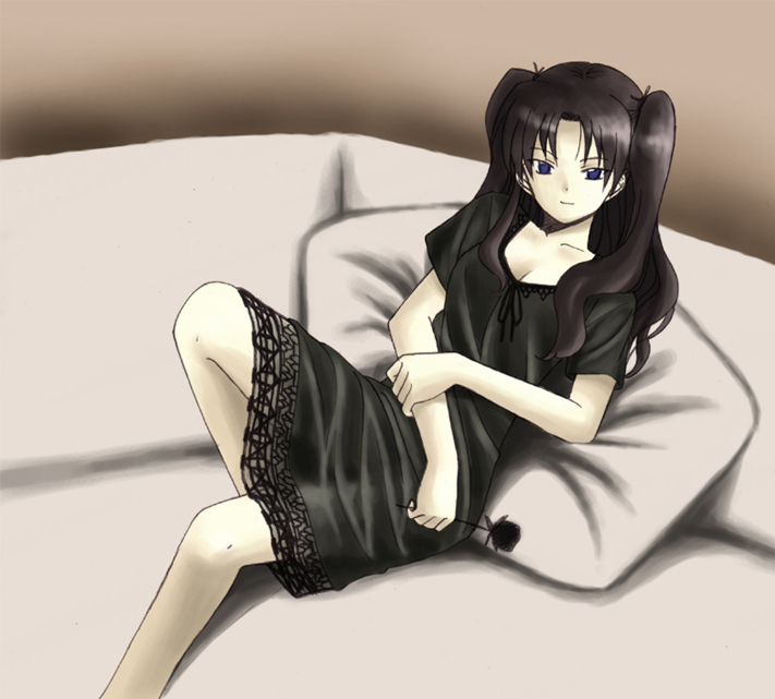tohsaka rin (fate and 1 more) drawn by suina