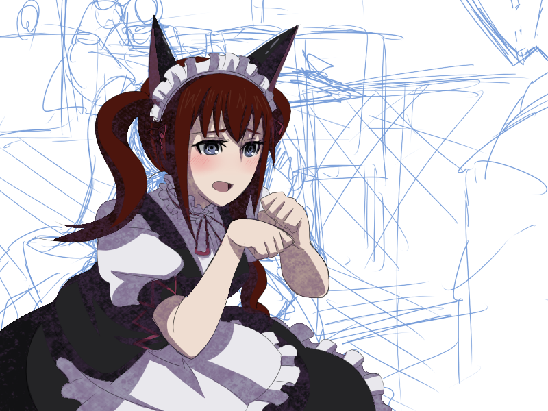 makise kurisu (steins;gate) drawn by mori_shin_risuku